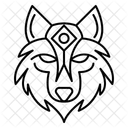 Motif De Tete De Loup Nordique Loup Tete De Loup Icône
