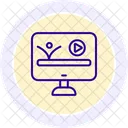 Motion Graphics Line Icon Icon