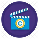 Motion Picture Copyright Clapperboard Copyright アイコン
