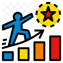 Motivated Icon - Download in Colored Outline Style