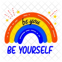 Be Yourself Motivation Positivity Icon