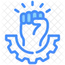 Motivation Hand Raise Icon