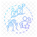 Motivation Skill Line Manager Icon