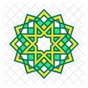 Motivo De Arte Islamica Muculmano Islamico Ícone