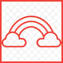 Arco Iris Nuvem Ceu Ícone