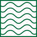 Onda Do Mar Padrao Ondulado Ícone