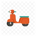 Motor Scooter Transporte Icono