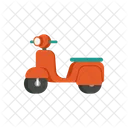 Motor Scooter Transportation Icon
