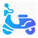 Motor Scooter Bike Vehicle Icon