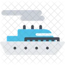 Motor Ship River Transport River Tram Symbol
