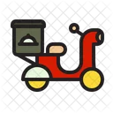 Motorbike Food Delivery Icon