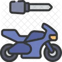 Motorbike Key Key Secure Icon