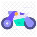 Flat Edited Motorcycle Icon