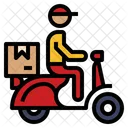 Motorcycle Bike Delivery Icon
