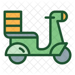 Motorcycle Delivery  Icon