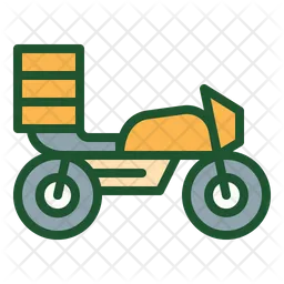 Motorcycle Delivery  Icon