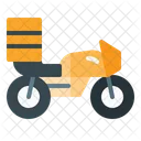 오토바이 배달 배달용 자전거 음식 배달 아이콘