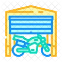 Motorcycle Garage Storage Icon