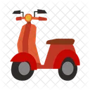 Motorcycle Scooter Red Moped アイコン