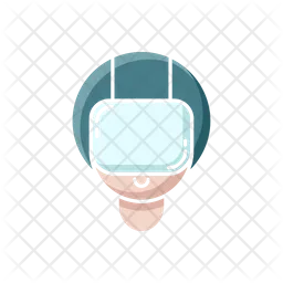 Motorcycle man no outline  Icon