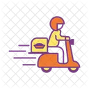 Motorcycle online delivery  Icon