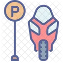 Motorcycle Parking Area  Icon