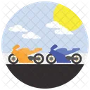 오토바이 경주  아이콘