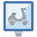 Motorcycle Sign  Icon