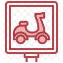 Motorcycle Sign Signal Sign Icon