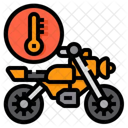 Motorcycle Thermometer  Icon