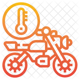Motorcycle Thermometer  Icon