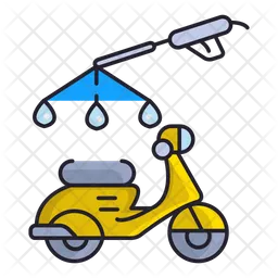 Motorcycle Wash  Icon