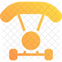 Motorisierter Fallschirm Symbol