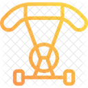 Motorisierter Fallschirm Symbol