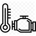 Motorkuhlmittel Frostschutzmittel Kuhlmitteltemperatur Symbol