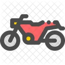 Motorrad Fahrrad Reisen Symbol