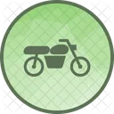 Motorrad Fahrrad Fahrt Symbol