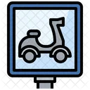 Motorradschild  Symbol