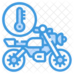 Motorradthermometer  Symbol