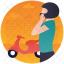 Motorradfahren Motorradfahrer Motorradfahrerin Icon