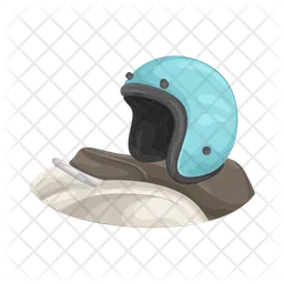 Motorradhelm  Symbol