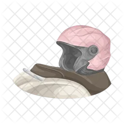 Motorradhelm  Symbol