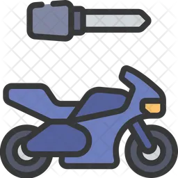 Motorradschlüssel  Symbol