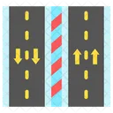 Road Highway Sign Icon