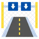 Road Highway Sign Icon