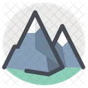 Mountain Climber Trekking Icon
