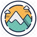 Montain Mount Hiking Icon