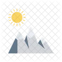 Mountain Sun Shine Icon