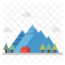 Mountain Snow Landscape Icon