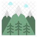 Mountain Snow Flower Icon